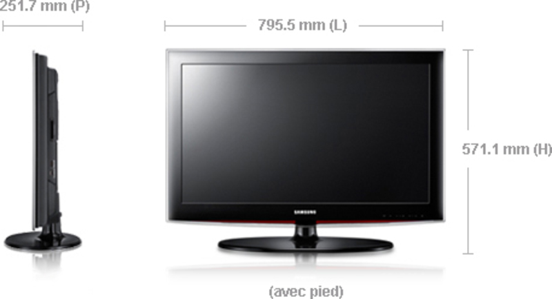 Телевизор высота 70 см. Телевизор Samsung le32b653t5w. Телевизор Samsung le40c530f1w. Телевизор Samsung le-32c450 32". Габариты телевизора самсунг 32 дюйма.